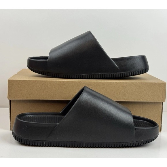 Nike Calm Slides Men\'s Size 9 / Women\'s 10 Black/Black FD4116-001